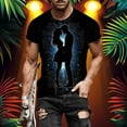 thumbnail image 1 of Ceisia Men Casual Round Neck Printing Pullover Fitness Gift Sports Short Sleeve T-Shirt - Valentine's Day Casual Tops, 1 of 5