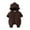 Coffee, variant on LYHao Girls Down Jumpsuit Infant Winter Wear Baby Thermal Romper Snowsuit Thickened Warm Outfit Full Cozy Girls Down Coats,Sizes 18-24 Months