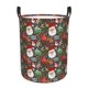thumbnail image 1 of Balery Merry Christmas Cesta de ropa redonda con asas, impermeable, independiente, para ropa, juguetes, dormitorio y familia-Small, 1 of 6