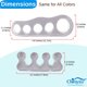 thumbnail image 4 of Separadores de dedos en gel Chiroplax para aliviar los juanetes (2 pares), 4 of 5