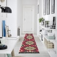 thumbnail image 5 of Christmas Flowers Red Runner Rug Non-Slip Area Rugs Linen Washable Non Shedding for Kitchen Bedroom Carpet, 5 of 8