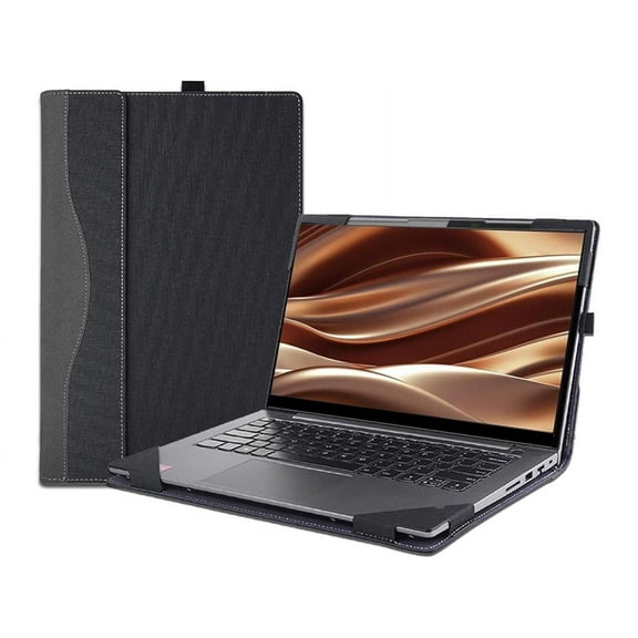 Laptop Cover Case for 16 inch Lenovo ThinkPad E16 Gen 2 2024 / Lenovo ThinkPad E16 Gen 1 2023, PU Leather Protective Shell Detachable Sleeve Accessory with Pencil Holder
