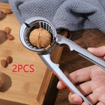 2 PCS Nut Crackers for All Nuts Heavy Duty Walnut Cracker with Non-Slip Handle Pecan Crackers Tools Funnel Walnut Pliers Nutcracker Pecan Walnut Plier Clip Tool