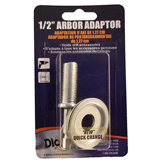 DICO PRODUCTS ARBOR ADPTR 1/2""X1/4""HEX (Pack of 1)