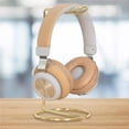 thumbnail image 3 of Inteprter Soporte de auriculares portátil de metal Soporte de auriculares portátil Soporte de auriculares simple y ligero Almacenamiento de auriculares Electrónica oro, 3 of 6
