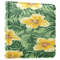 Photo Album Leather Photo Album 11.8x11.2x1.5 Inch Bookshelf Photo Album Photo Album Photo Store Scrapbook Photo Album Hawaiian Yellow Flower