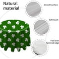 thumbnail image 3 of Coolnut 60"x60" Round Tablecloth, White Clover On Green Modern Table Cover for Home Decoration Washable Table Cloth for Dinner Picnic, 3 of 5