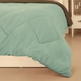 thumbnail image 2 of Rian Decor King Size Reversible Comforter - All Season Quilted Down Alternative Bedding Comforter - Winter Summer Fluffy Soft - Machine Washable – Green/Grey, 2 of 4