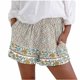 thumbnail image 1 of Moda Deporte Yoga Pantalones Impreso Mediados de Cintura Alta Bolsillos Activos Pantalones Cortos Pantalones Sueltos Pompotops  ulkah936751, 1 of 4