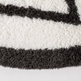 thumbnail image 3 of SAFAVIEH Carmella Christopher Geometric Polyester Shag Area Rug, Cream/Gray, 6'7" x 6'7" Round, 3 of 10