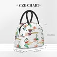 thumbnail image 2 of Fotbe Pretty Floral With Leaves Bolsa de Almuerzo con Estampado, Lonchera Aislada, Contenedor de Comida Reutilizable Tipo Cooler a Prueba de Fugas, 2 of 6