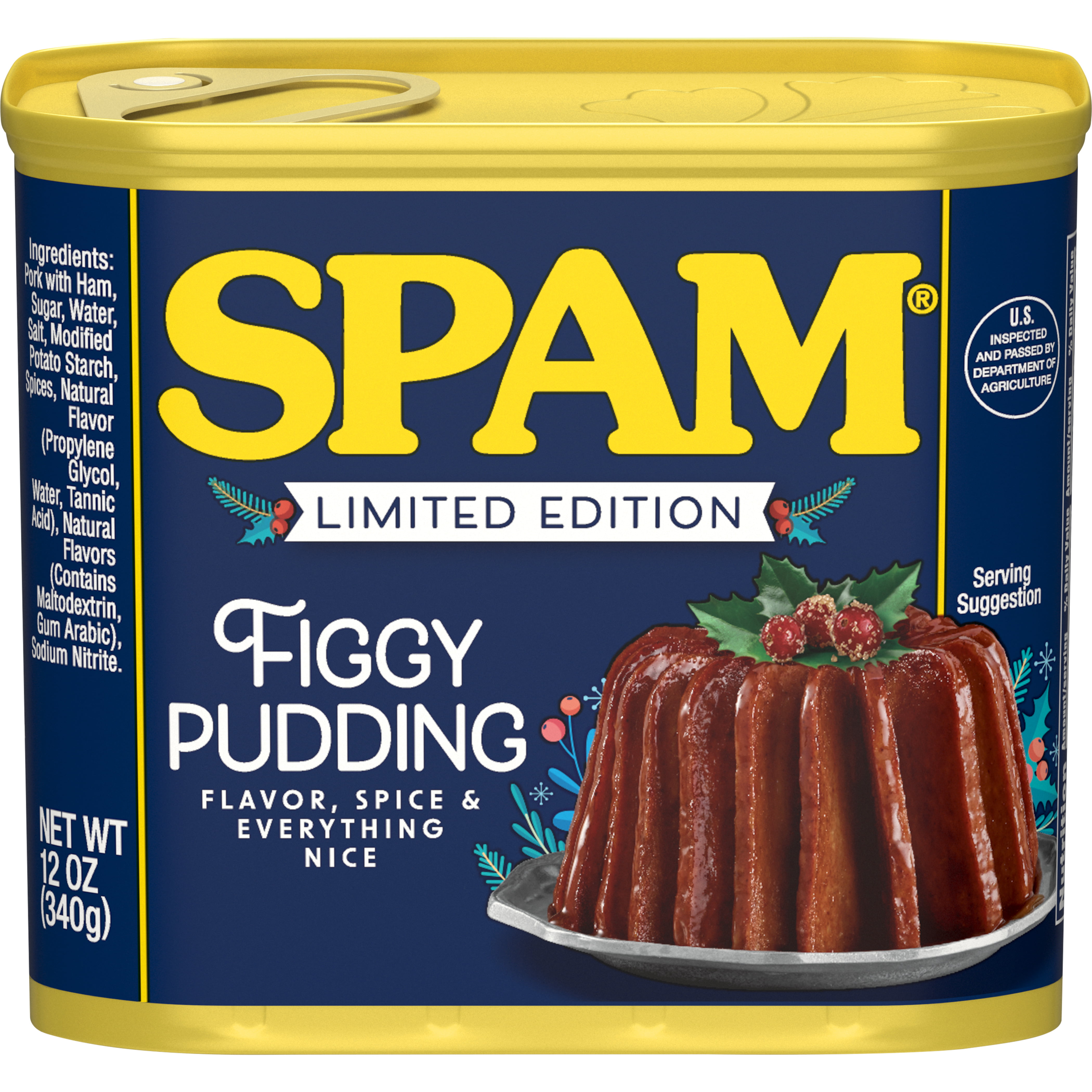 SPAM Figgy Pudding, 12 Ounce Can (Pack of 2) 