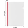 thumbnail image 2 of 10 Sheets Plastic A4 Sliding File Folder, Clear Report Covers Folder With Sliding Bar Bind, 2 of 5