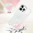 thumbnail image 4 of Case for iPhone 16 Pro Case Glitter Liquid Cute Clear,Sparkle Floating Quicksand Shockproof Protective Bumper Soft TPU Phone Case for iPhone 16 Pro 6.3 inch Star Pink YB, 4 of 14