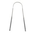 thumbnail image 1 of Tongue Scraper Stainless Steel, Tongue Cleaner U Shape Fresh Breath Care Scraper, Bacteria Inhibiting Non-synthetic Grip Tongue Cleaner1pcs-silver, 1 of 5