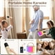 thumbnail image 4 of FanFun Juego de Máquina de Karaoke Mini, Altavoz Portátil de Karaoke Bluetooth con Micrófonos Inalámbricos, Luces Coloridas, 4 Voz Mágica Divertida, Regalo Ideal para Niñas/niños, D23W, 4 of 8