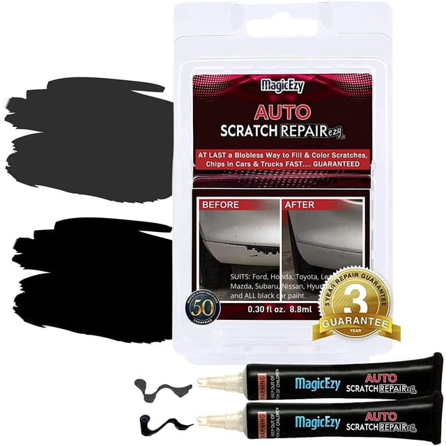 MagicEzy Auto Scratch RepairEzy - (Black Metallic) Touch Up for Car Scratches and Chip Repairs | All Makes