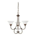thumbnail image 2 of 1363-RS Millennium Lighting Fulton - 3 Light Chandelier-24.5 Inches Tall and 25 Inches Wide-Rubbed Silver Finish    -Traditional Installation, 2 of 2