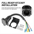thumbnail image 3 of 7 Way RV Trailer Light Connector Socket, 3 of 5