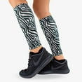 thumbnail image 2 of Zebra Compression Leg Sleeves S/M / Black/White, 2 of 5
