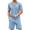 Sky Blue, variant on VBTAPA Mens Beach Outfits 2 Piece Sets Solid Textured Cuban Shirt and Shorts Set Summer Casual Lounge Sets Yoga Tracksuit Set Black XXL
