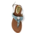 thumbnail image 4 of Victoria K Women's Gold Buckle Metallic Sandals, 4 of 4