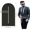 thumbnail image 4 of Pack Of 5 Garment Bags, Suit Transport Bag, Protective Cover, Garment Bags With Zip, 100 X 60 Cm, Suit Bag, Dustproof Clothing Cover For Travel, Cloth, 4 of 5