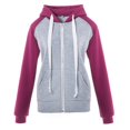thumbnail image 2 of Sudadera Con Capucha Para Mujer, Sudadera Cómoda Con Cordón, Varios Colores, Manga Larga Para El Hogar ANGGREK Púrpura XL, 2 of 5