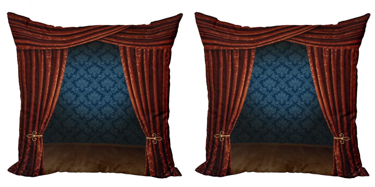 Victorian Throw Pillow Cushion Cover Pack of 2, Grand Opening Showroom