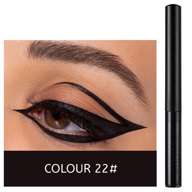 Delineador Líquido Impermeable Pluma Color Sombra De Ojos 12 Colores Secado Rápido De Larga Duración Sin Manchas Mate Azul Blanco Rosa Neón Suave Maquillaje Cosméticos