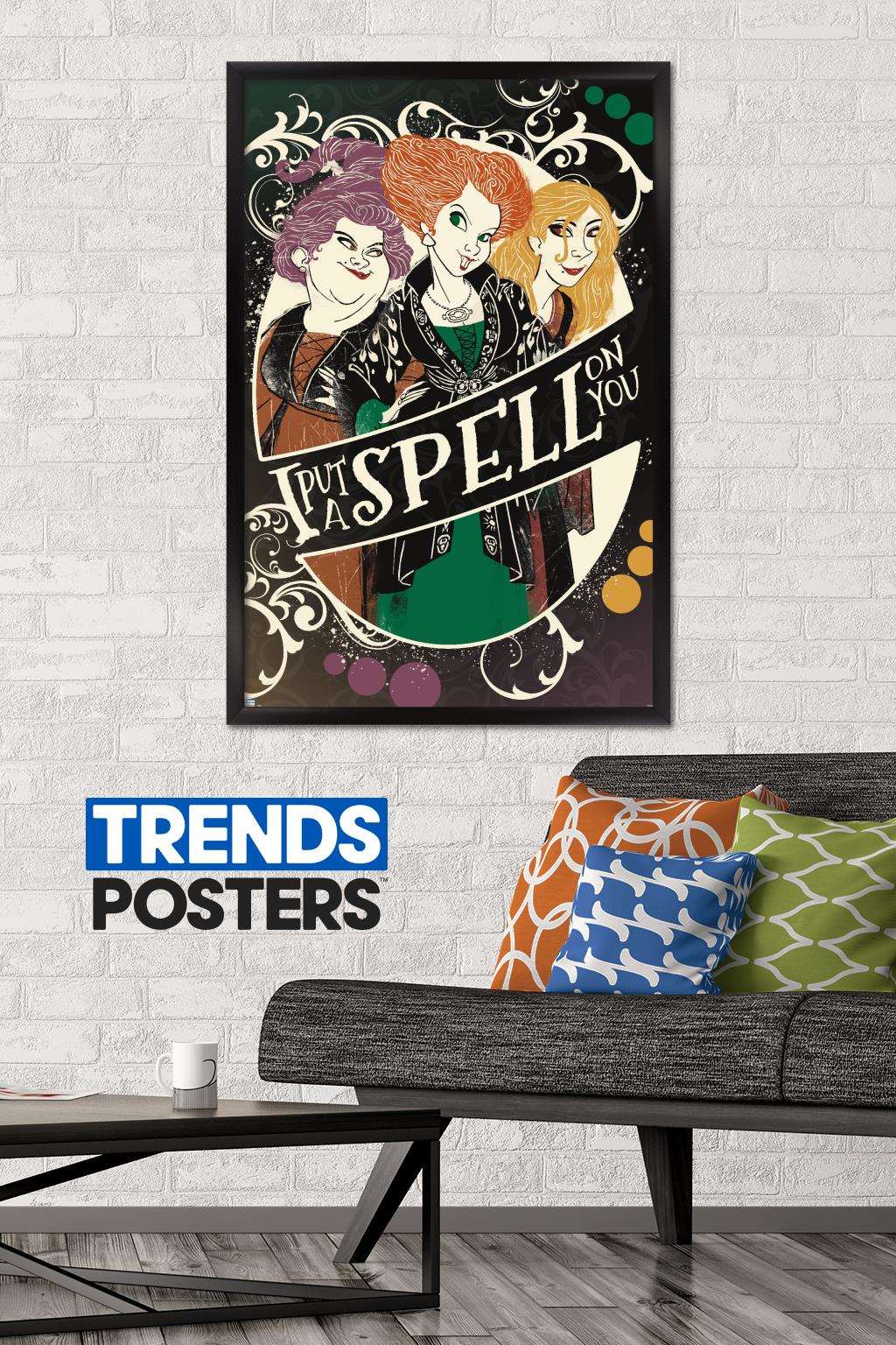 Disney Hocus Pocus - Spell on You Wall Poster, 22.375" x 34", Framed