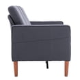 thumbnail image 5 of Dark Grey 3-Seater Modular Sofa, High-Quality Linen Fabric, Solid Wood Frame, 5 of 7