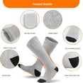 thumbnail image 4 of WINDLAND Rechargeable Heated Sock with 3 Levels Heating Settings Feet Warmer Heated Sock, 4 of 11
