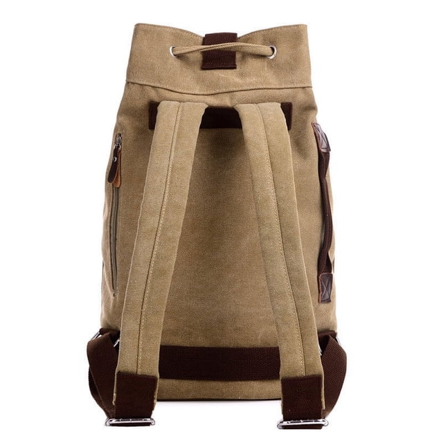 Fiudx Mochila de Lona para Hombre, Bolsa de Viaje de Gran Capacidad, Diseño de Bolso Deportivo, Elegante para Deportes Al Aire Libre, Lona Resistente, Versátil para Viajes y Trabajo, 45 X 30 X 15 Cm