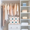 thumbnail image 4 of Yayeee Collapsible Cube Storage Bin with Lid Fabric Closet Decorative Basket with Handles, Flowers Geometric Pattern, 4 of 7