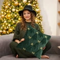 thumbnail image 6 of SLYNSHome Christmas Pillow Covers Decoration,18x18 Inch Decorative Throw Pillow Cover Velvet Pillowcases for Couch Sofa Bed Soft Cushion Covers - Green, 6 of 7