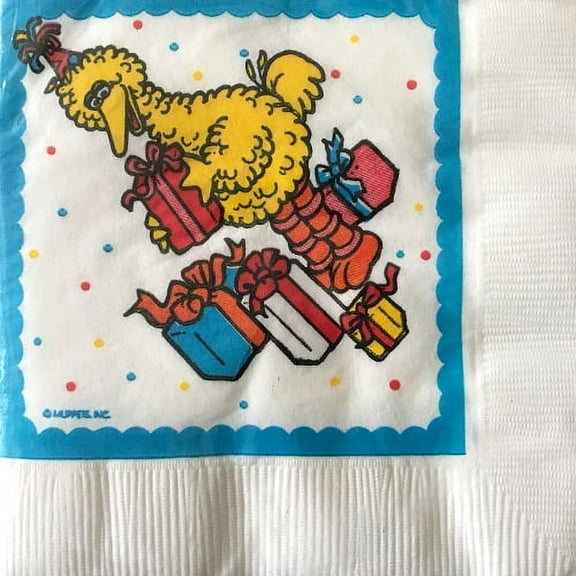 Sesame Street Vintage 'Big Bird Birthday' Small Napkins (20ct)