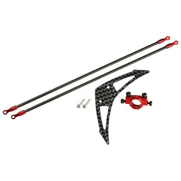 Microheli Aluminum/Carbon Fiber Tail Boom Support Mount set (RED) - BLADE 250 CFX / 230S / 230S V2 / Smart