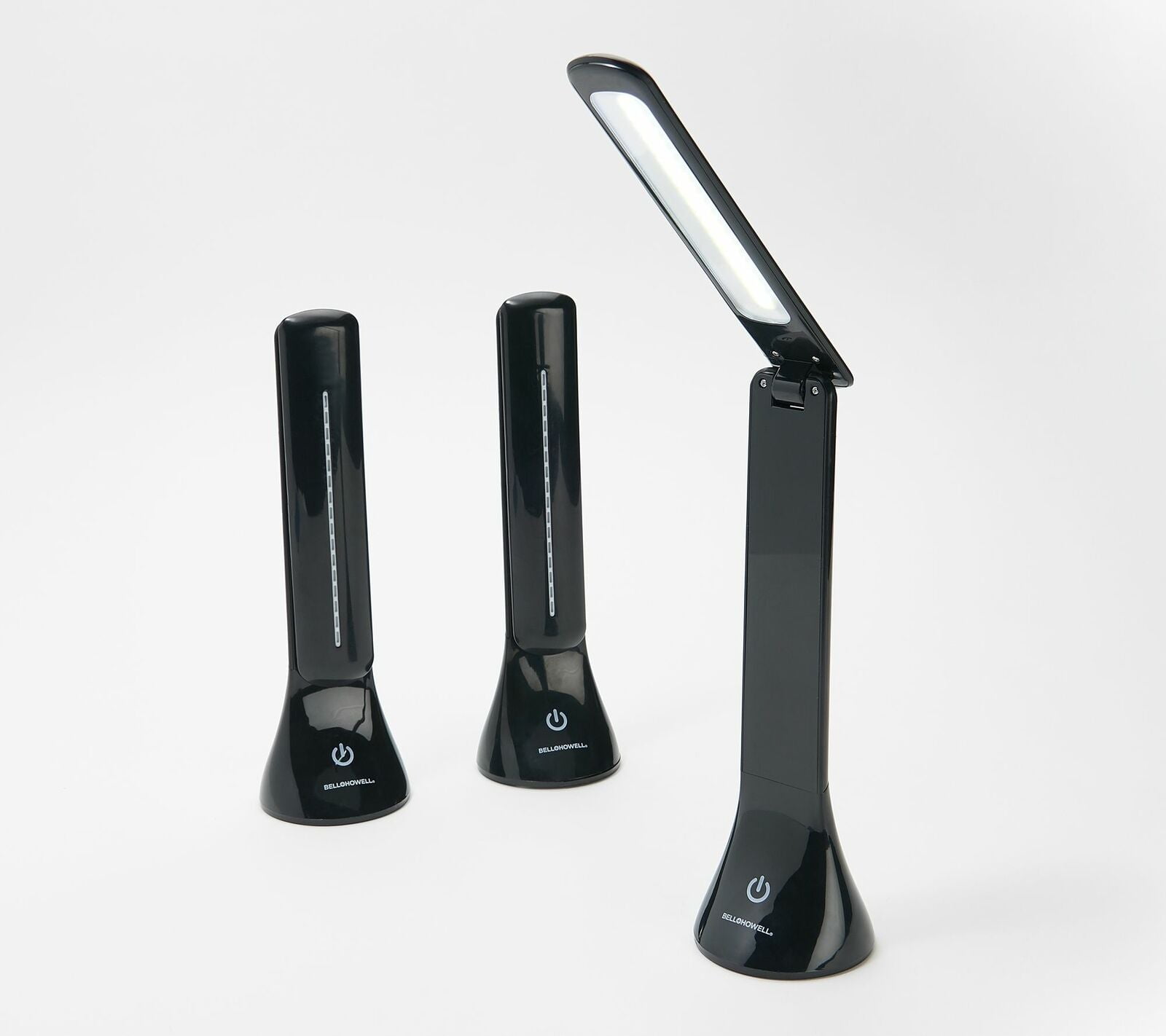 Bell & Howell Set of 3 Table Reading Lamps in Black