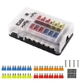 thumbnail image 3 of FlyFlise Universal 12 Ways Fuse Block Car Fuse Holder With Negative Electrode Vehicle, 3 of 8