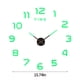 thumbnail image 3 of Reloj de pared con espejo para electrodomésticos, relojes decorativos de pared de gran tamaño, relojes de movimiento silenciosos sin tictac, reloj fluorescente, 3 of 6