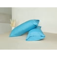 thumbnail image 6 of Unique Bargains Pillow Cases with Envelope Closure Pillow Covers 2 pcs King Blue Green, 6 of 8