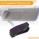 thumbnail image 3 of Clip para gafas de sol de coche Unique Bargains, soporte universal para gafas de sol en el parasol, ABS púrpura 2.68"x0.98" 1 Pc, 3 of 7