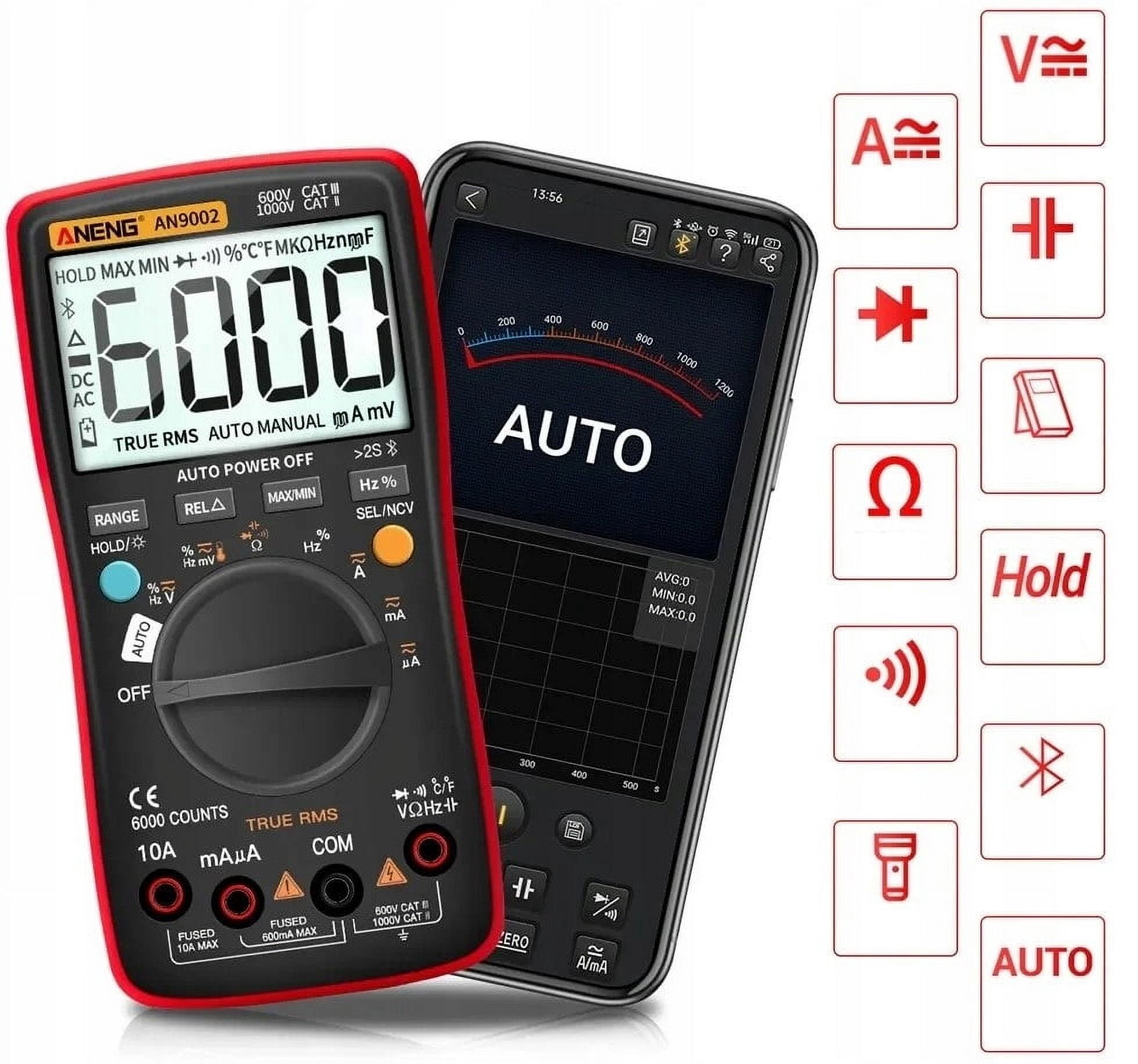 Bluetooth APP intelligent anti-burn multimeter anti-burn remote data monitoring online resistance power
