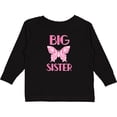 thumbnail image 3 of Inktastic Big Sister Announcement Butterfly Girls Long Sleeve Toddler T-Shirt, 3 of 5
