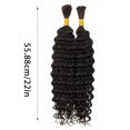 thumbnail image 2 of LPSSTORE Ensemble de Perruques Noires Cheveux Tressés Ondulés Profonds Extensions de Cheveux Boho, 2 of 4