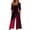 #01Wine, variant on Baggy Jumpsuits For Women Summer Short Sleeve Overalls V Neck Loose Wide Leg Floral One Piece Rompers With Pockets Green S