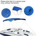 thumbnail image 5 of 4 Bow Boat Pontoon Bimini Top Cover Sun Shade Boat Replacement Canvas Cover, 5 Colors 5 Sizes, 5 of 11