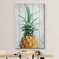 thumbnail image 3 of wall26 Canvas Print Wall Art Retro Wood Panel Vibrant Pineapple Fruit Cooking Realism Digital Art Modern Art Decorative Bohemian Chic Kitchen/Food Rustic for Living Room, Bedroom, Office - 32"x4, 3 of 5