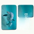 thumbnail image 2 of Juego de alfombrillas para baño con diseño de delfines en 3D, antideslizantes, 2 of 6